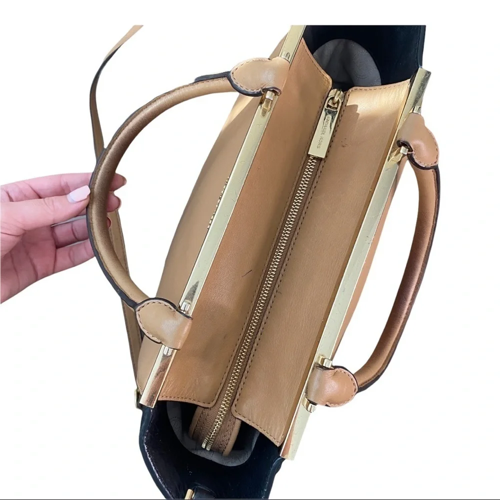 Michael Kors Lana Colorblock Leather Medium Bag